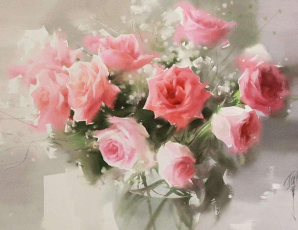 китайский акварелист лю йи