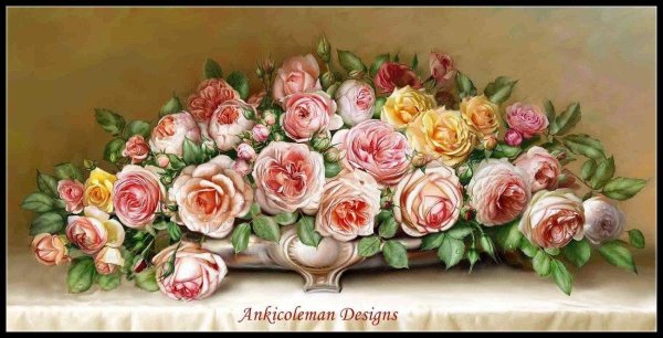 букет роз картина