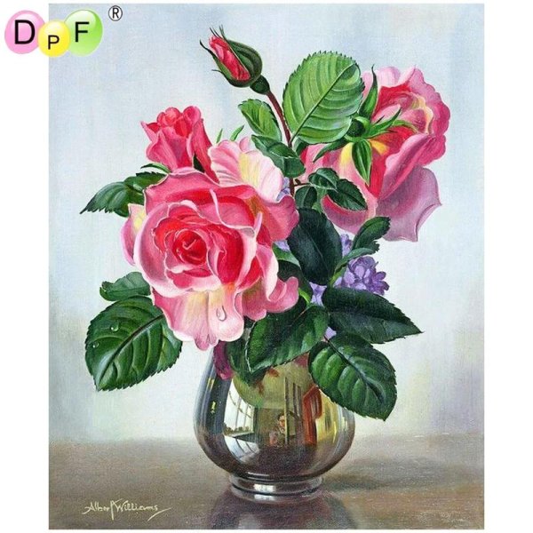 алмазная мозаика бузин розы