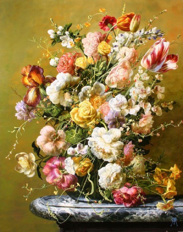 дьюла шишкацветочные натюрморты