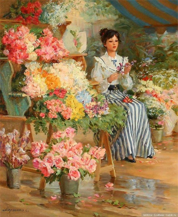 цветочница виктор габриэль жильбер художник
