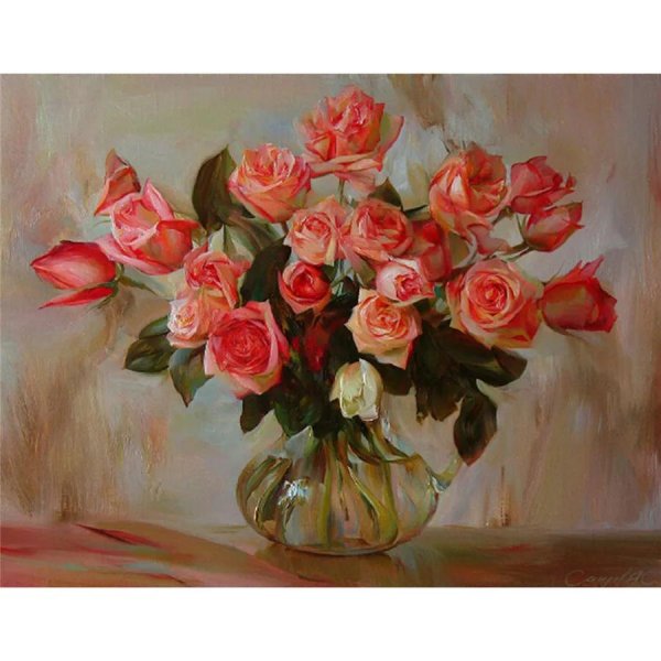 букет роз картина