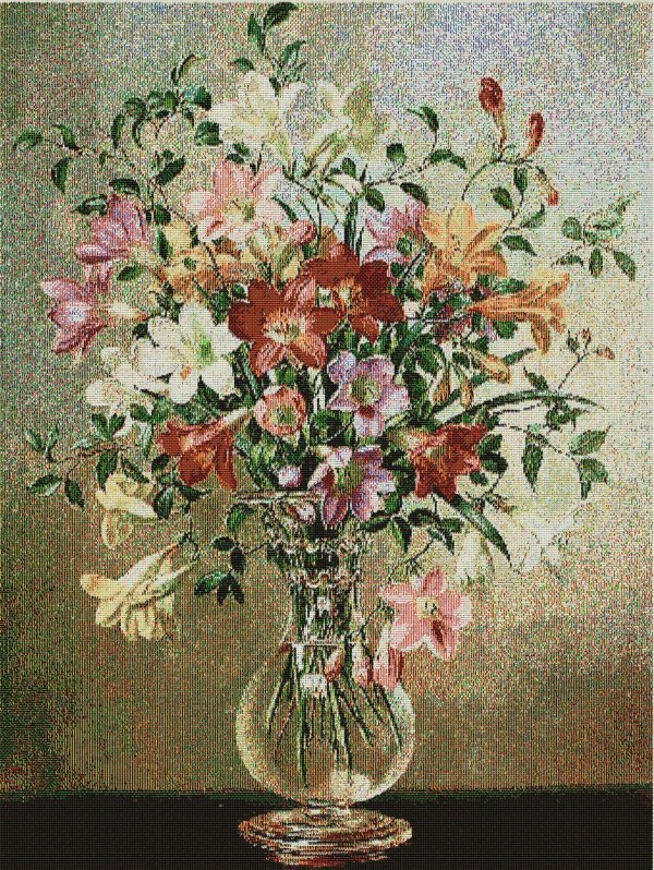 С цветами художников