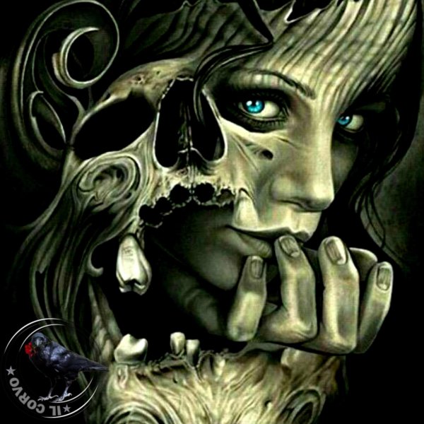 Девушка и череп