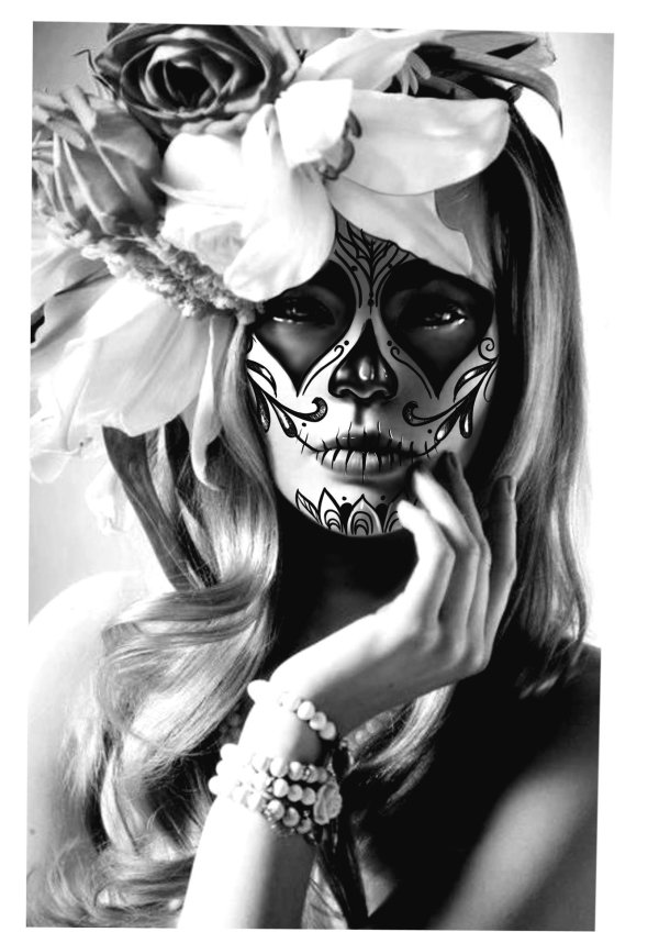 Девушка и череп