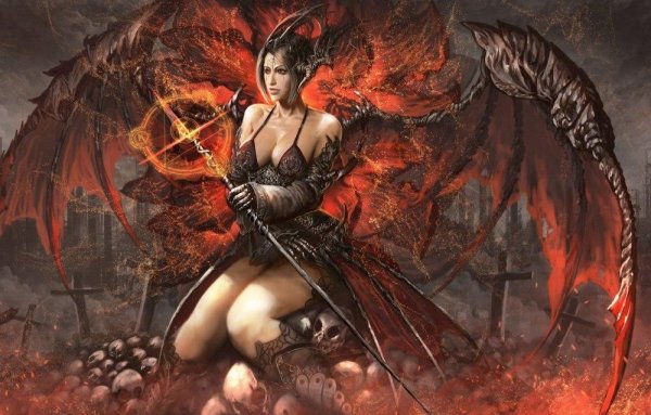 С девушками дьяволицами