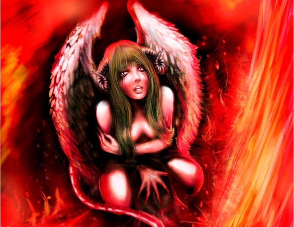 С девушками дьяволицами