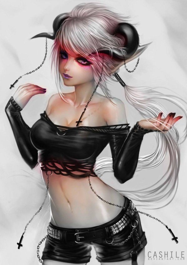 С девушками дьяволицами