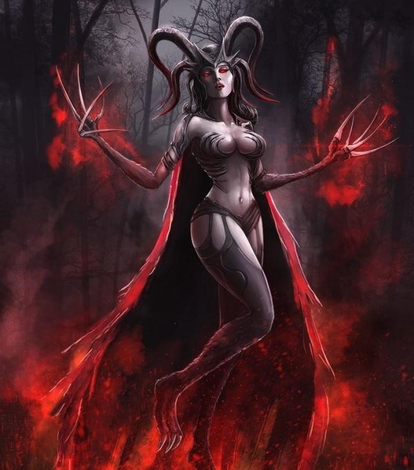 С девушками дьяволицами