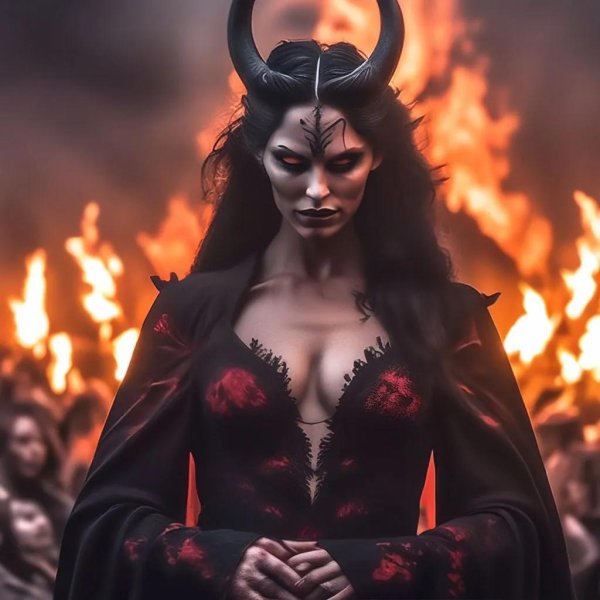 С девушками дьяволицами