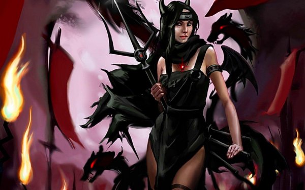 С девушками дьяволицами