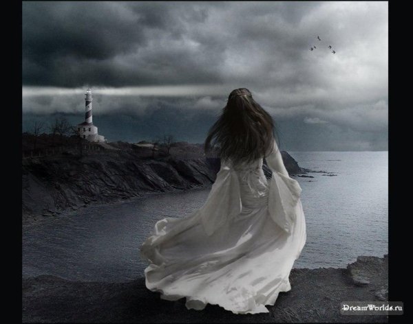 Девушка на обрыве