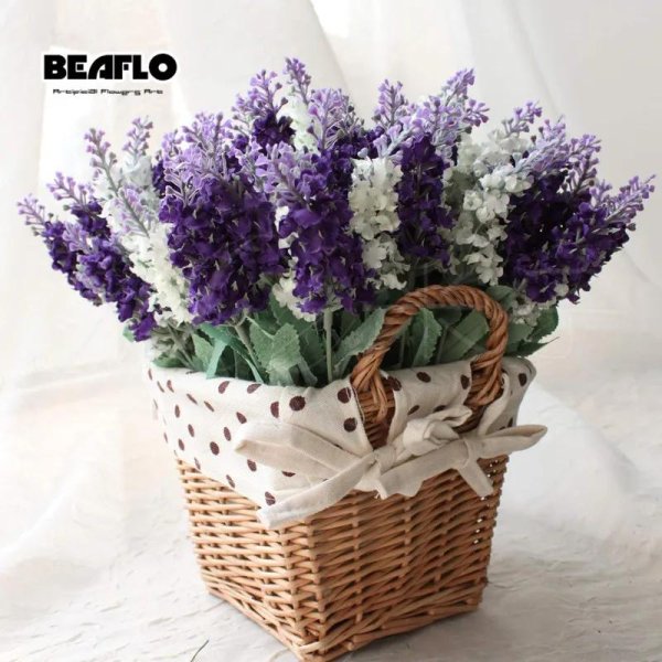 композиции с искусственной лавандой