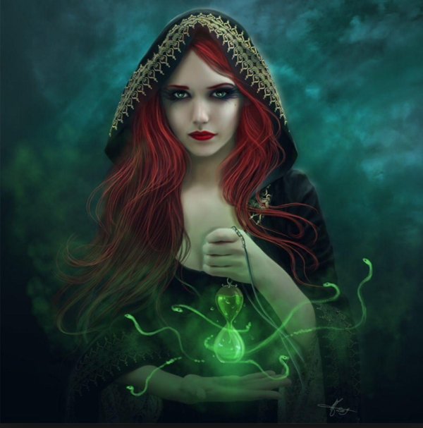 Фэнтези рыжая девушка