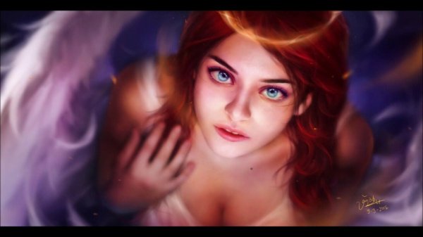 Фэнтези рыжая девушка