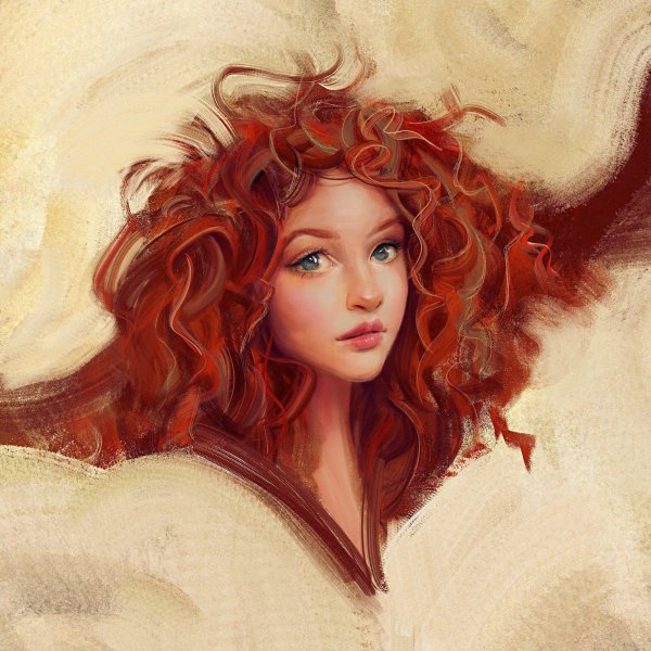 Фэнтези рыжая девушка