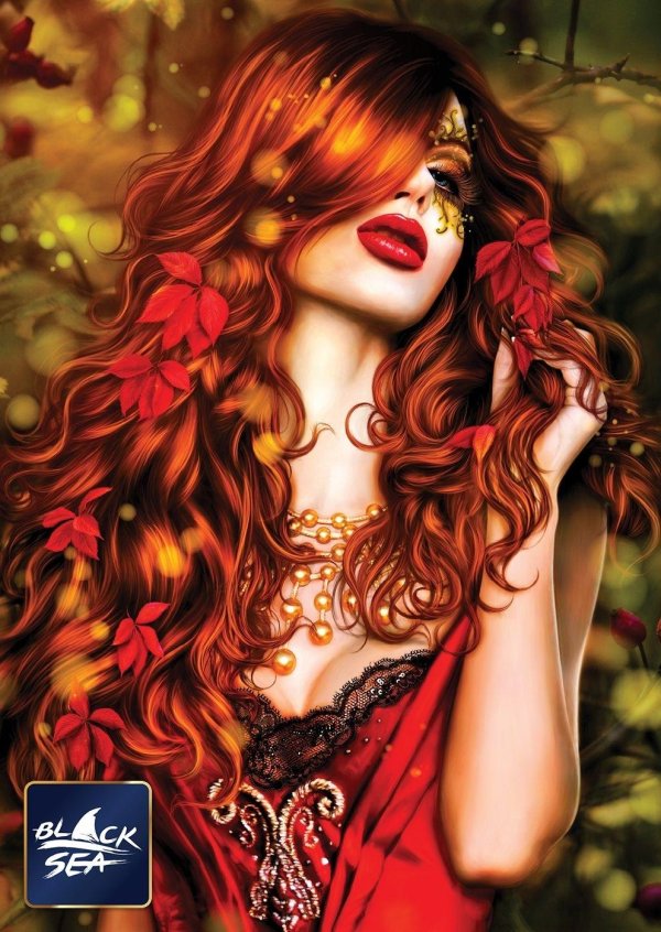 Фэнтези рыжая девушка