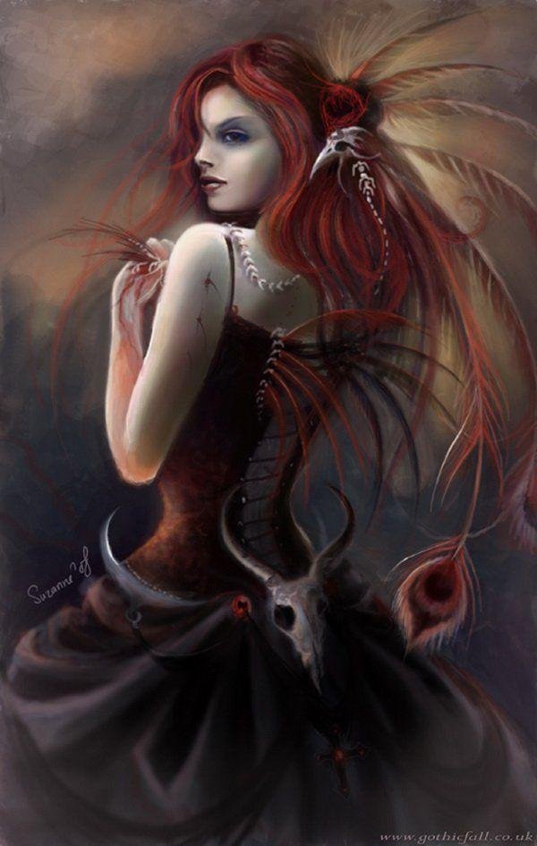 Фэнтези рыжая девушка