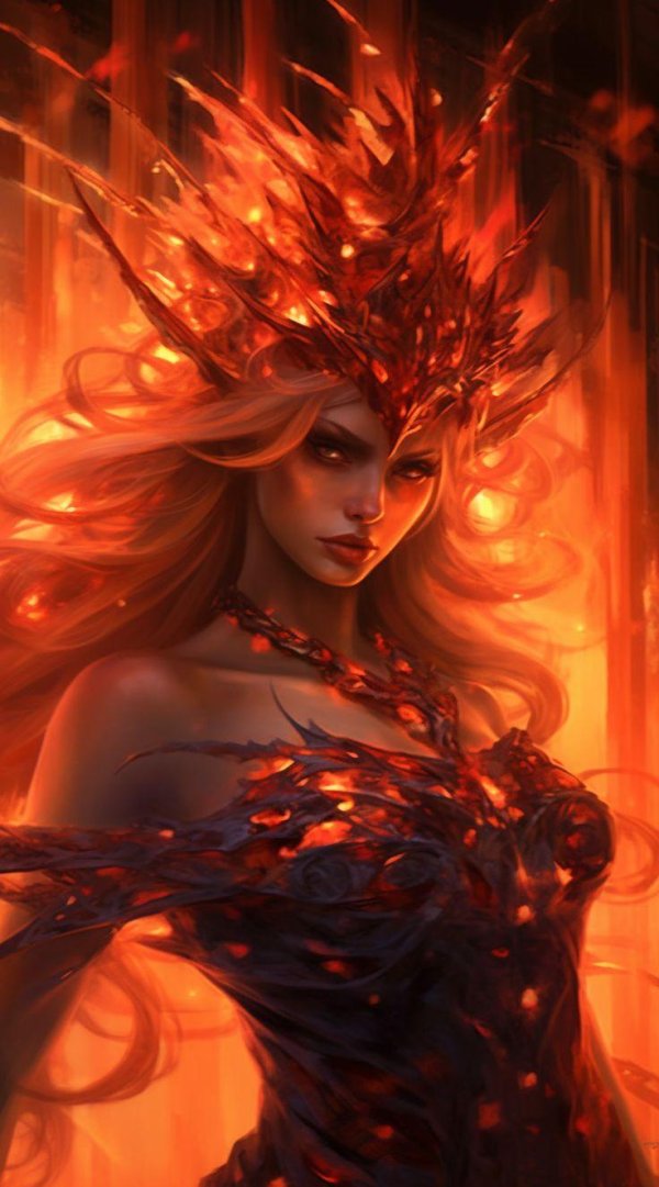 Фэнтези рыжая девушка
