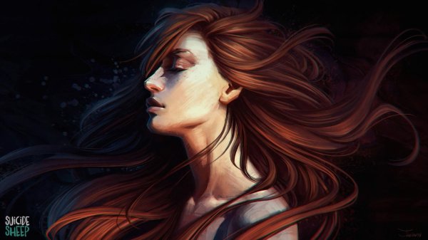 Фэнтези рыжая девушка