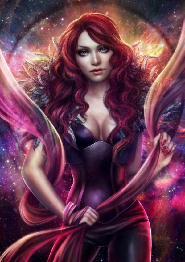Фэнтези рыжая девушка