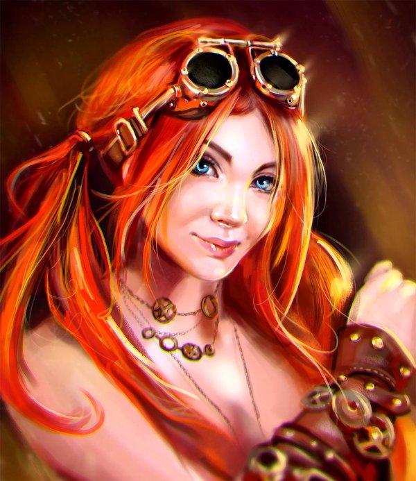 Фэнтези рыжая девушка