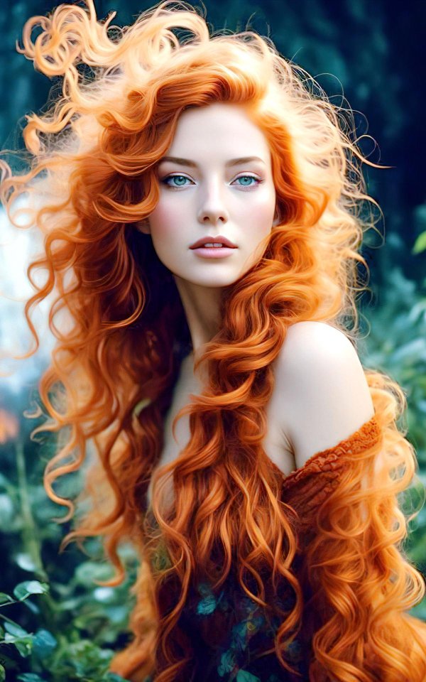 Фэнтези рыжая девушка