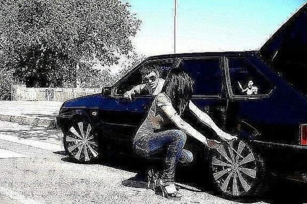 Бандит и девушка