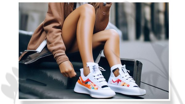 Кроссовок на девушках