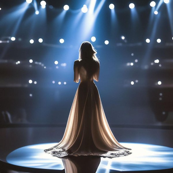 Девушка сидящая спиной