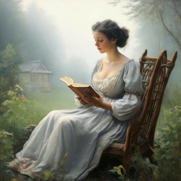 Девушка сидящая спиной