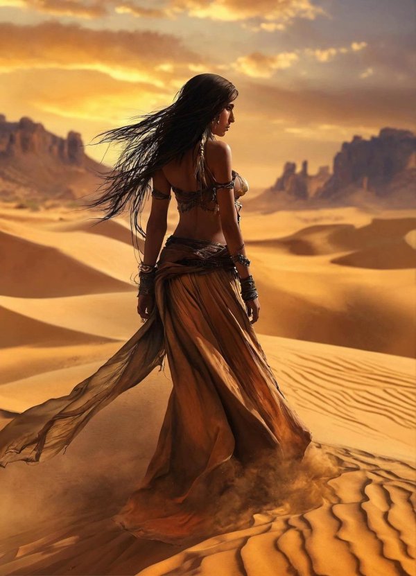 Девушка и пустыня