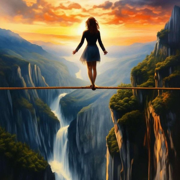 Девушка на канате