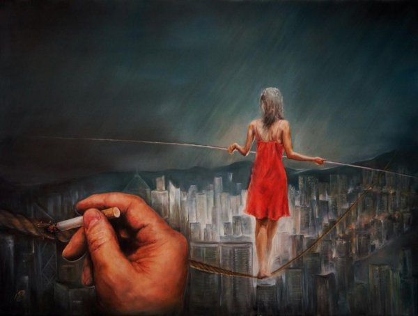 Девушка на канате