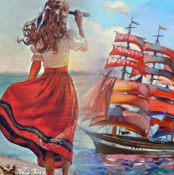 Девушка на корабле