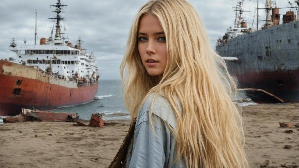 Девушка на корабле