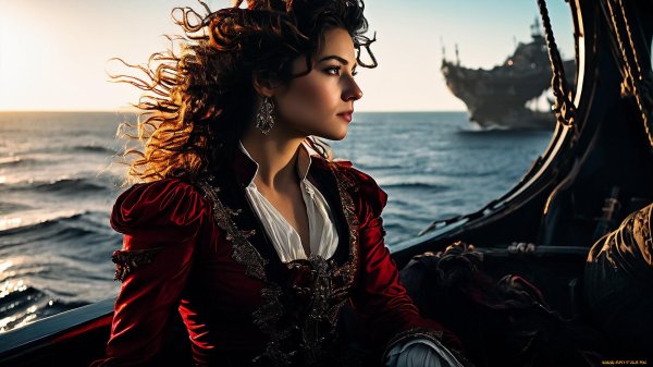 Девушка на корабле