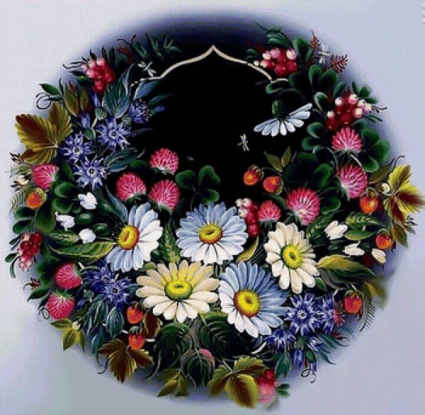 вышивка веночков