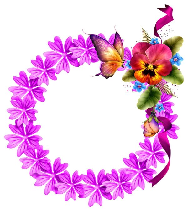 рамка цветочная