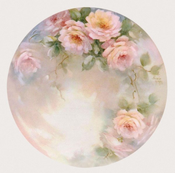 декупаж круглый