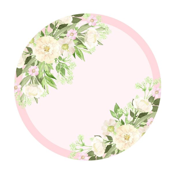 круглый фон для надписи