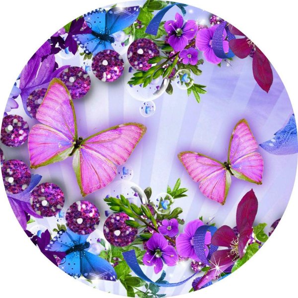 бабочка фиолетовая