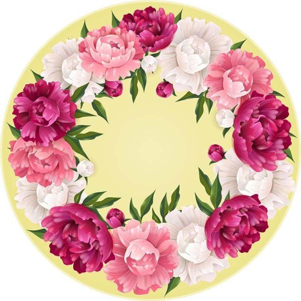 цветок в круге