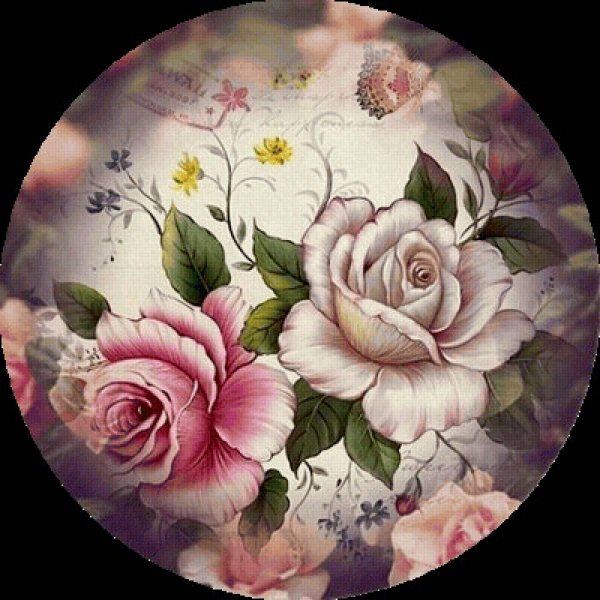 декупаж круглый