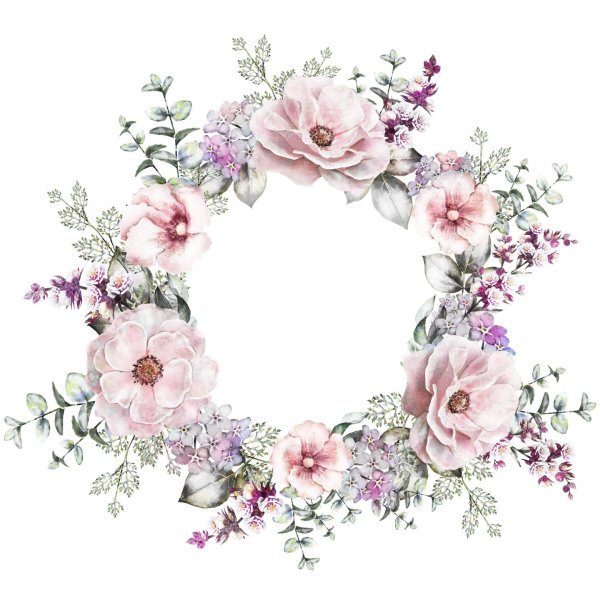 акварельные цветочные рамки