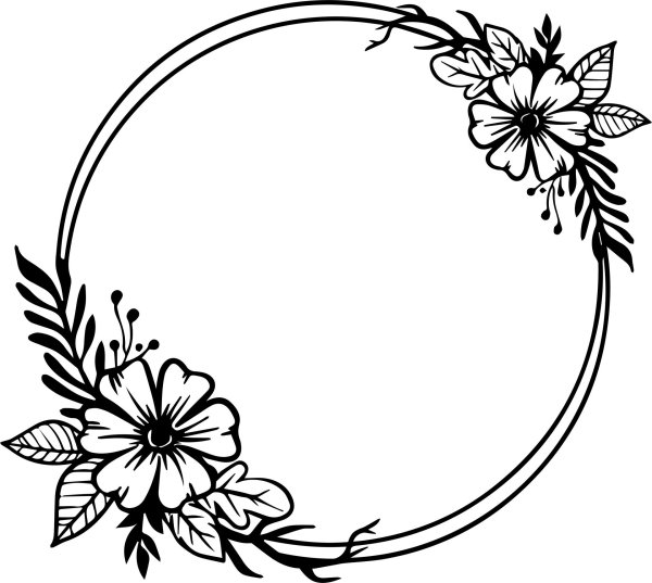 цветочная рамка