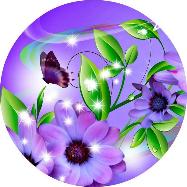 фиолетовые цветки