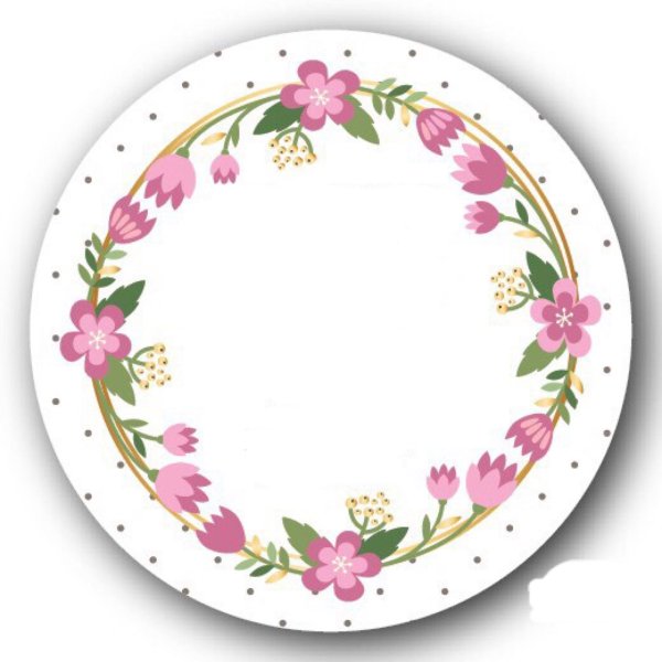 круглая рамочка