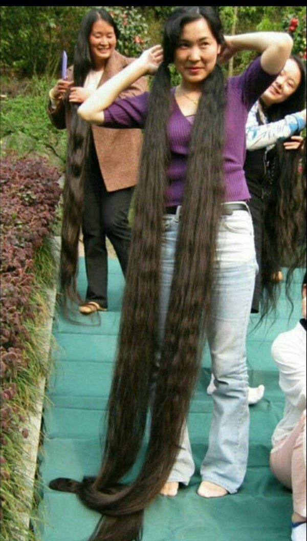 С девушками с длинными