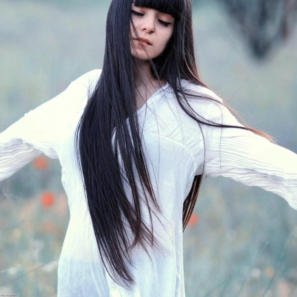 С девушками с длинными